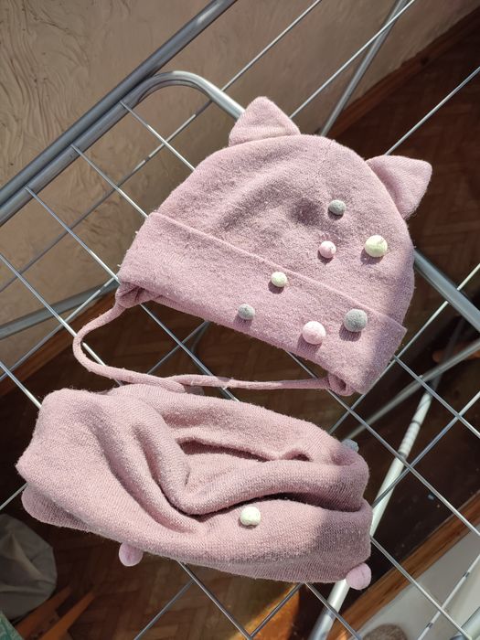 Шапка зимова + хомут 1,5-3років