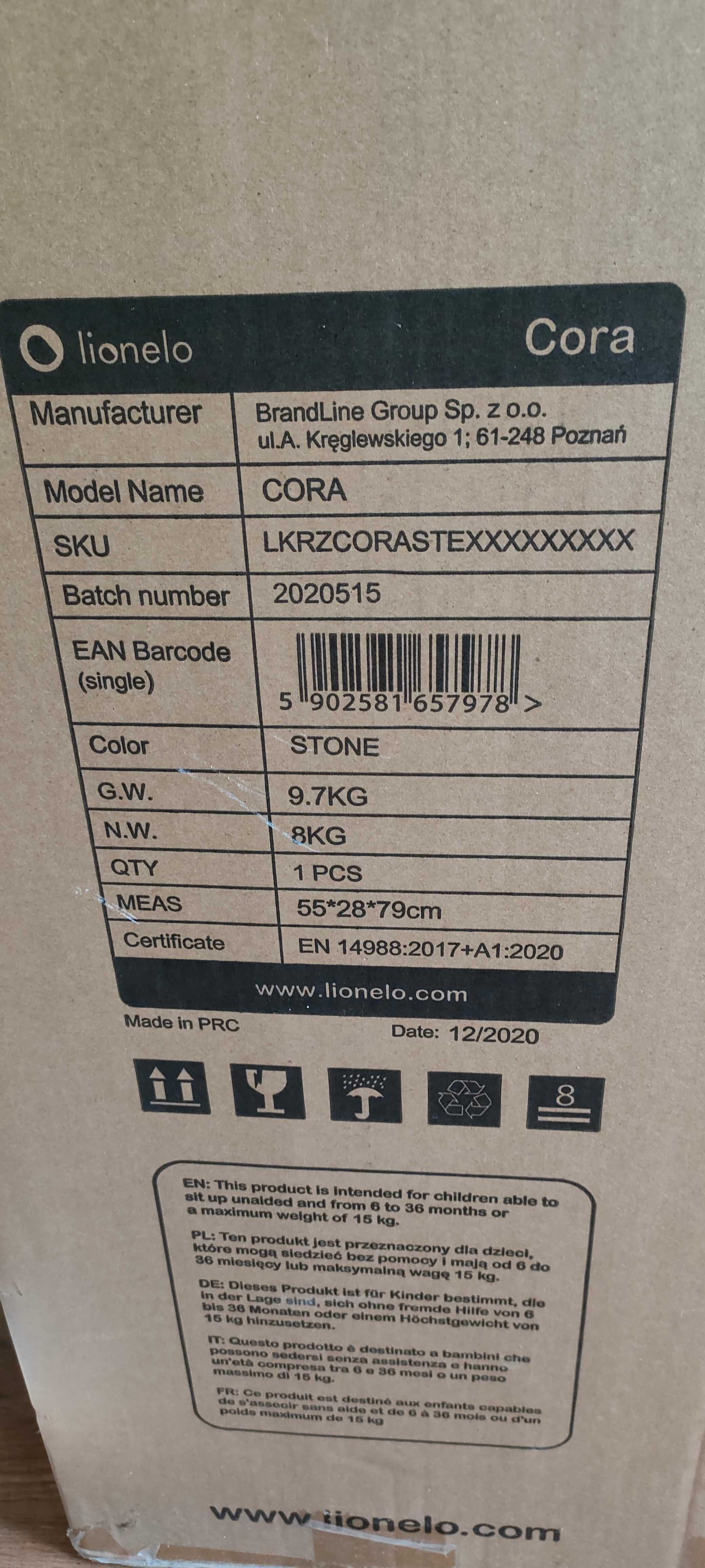 Lionelo Cora krzesełko do karmienia