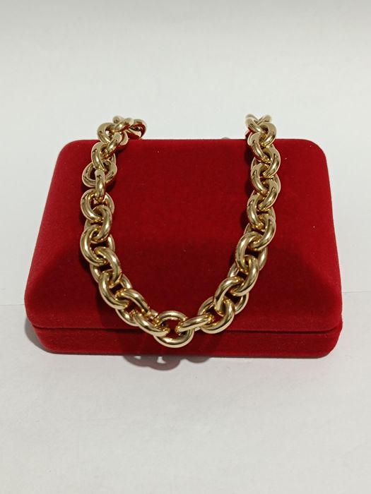 Złota bransoletka gruby Ankier dł.19cm, złoto próby 585