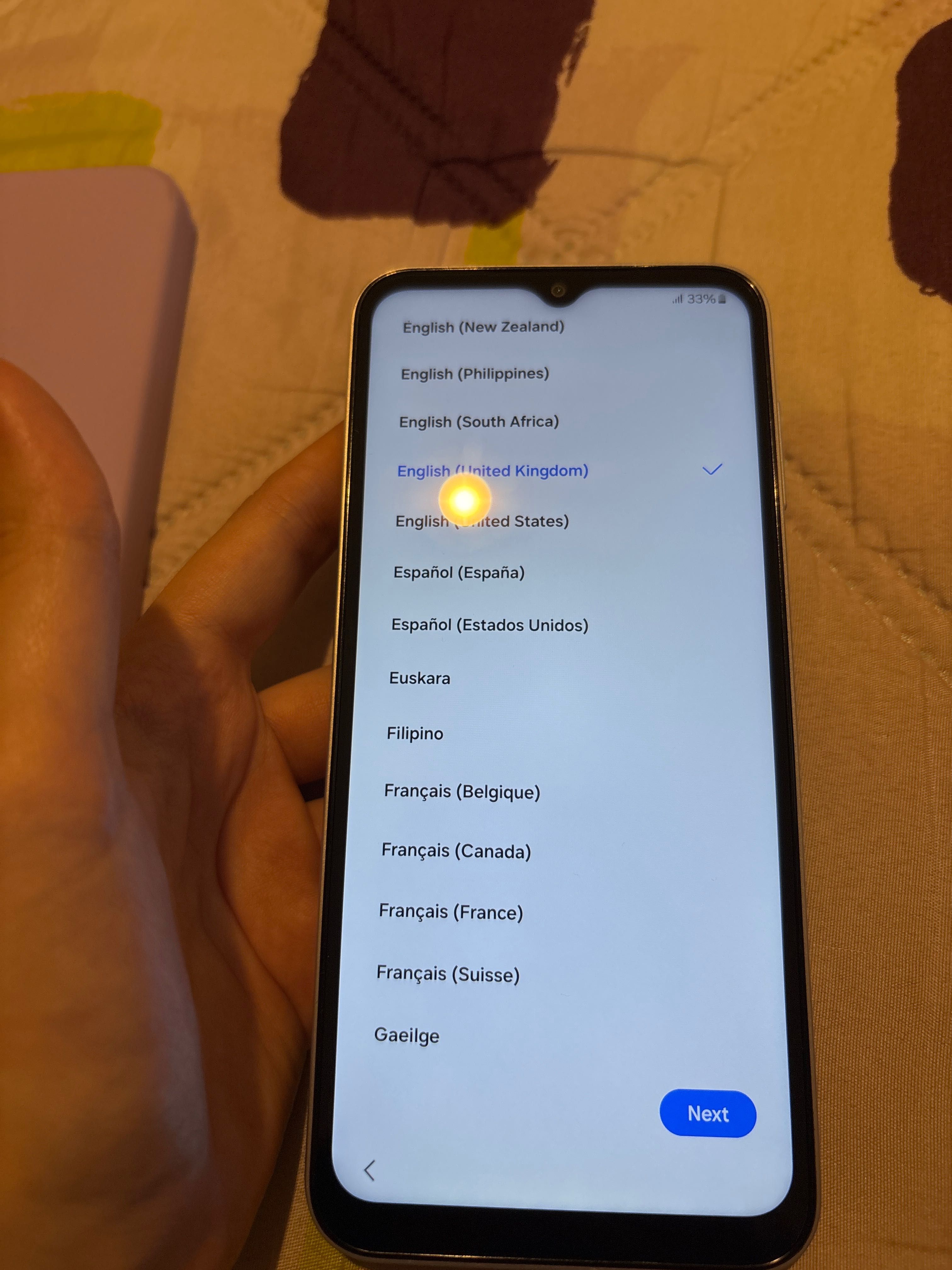 Samsung galaxy A14- cor lavanda (lilás)