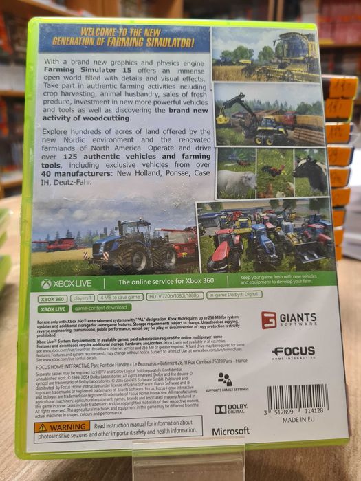 Farming Simulator 15 XBOX 360  Sklep Wysyłka Wymiana