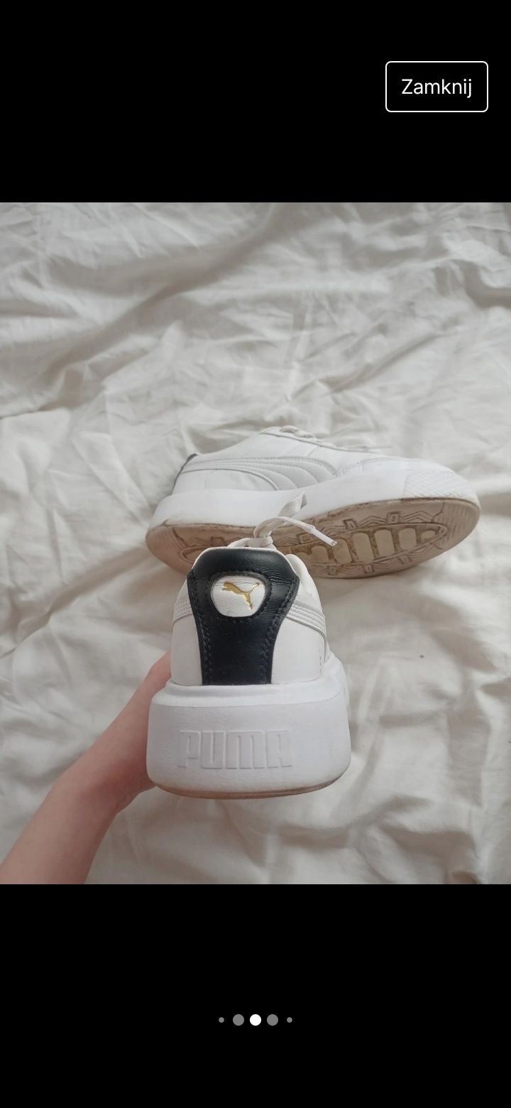 Buty białe puma Oslo na platformie