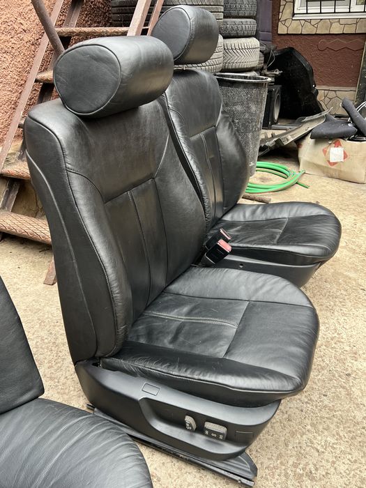 Салон на BMW e39, Черная кожа , електро