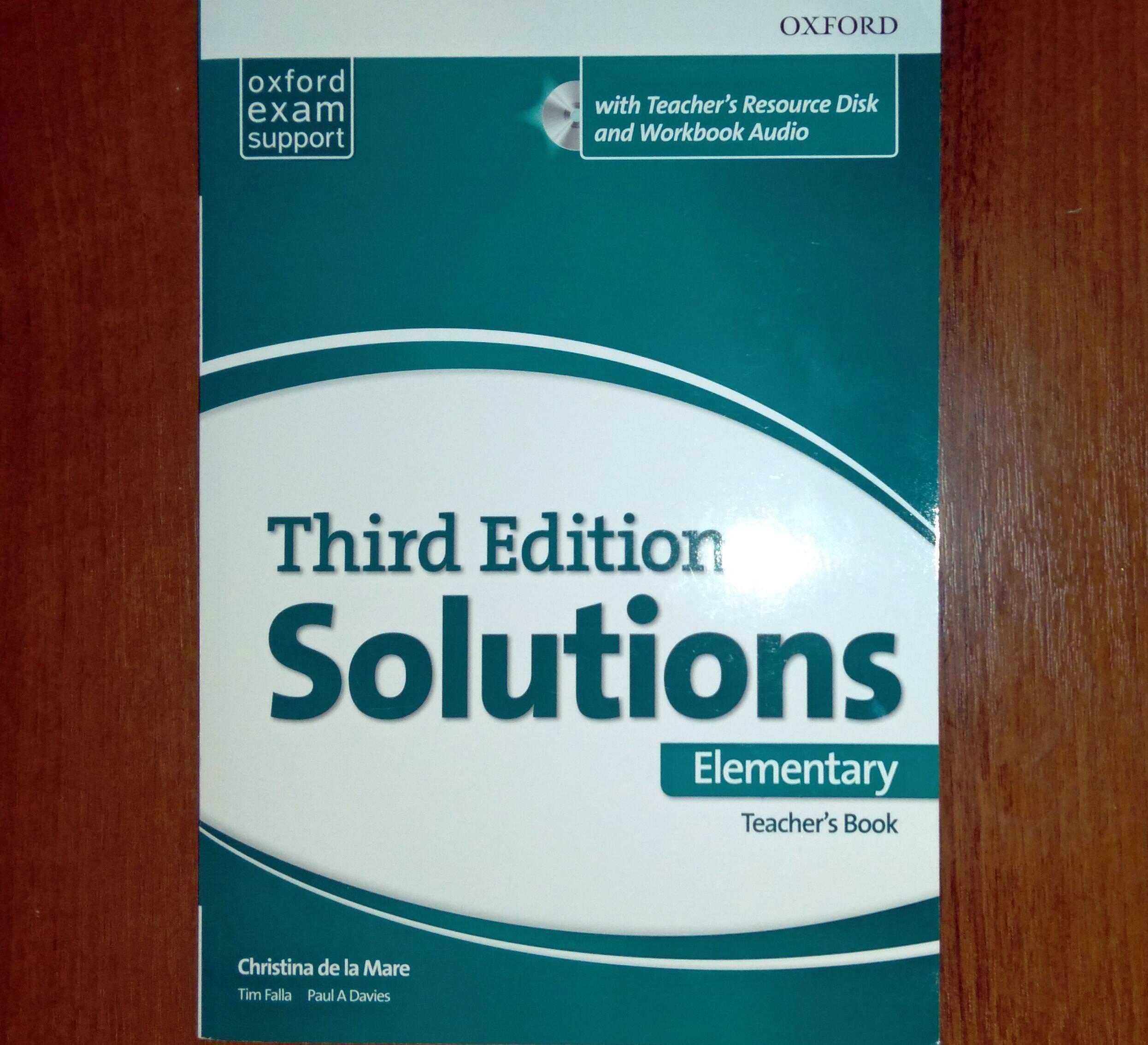 Oxford solutions elementary 3rd ed. teacher book з дисками оригінал