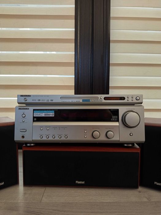 Kino Domowe Kenwood Z Kolumnami Magnat Oraz Okablowaniem