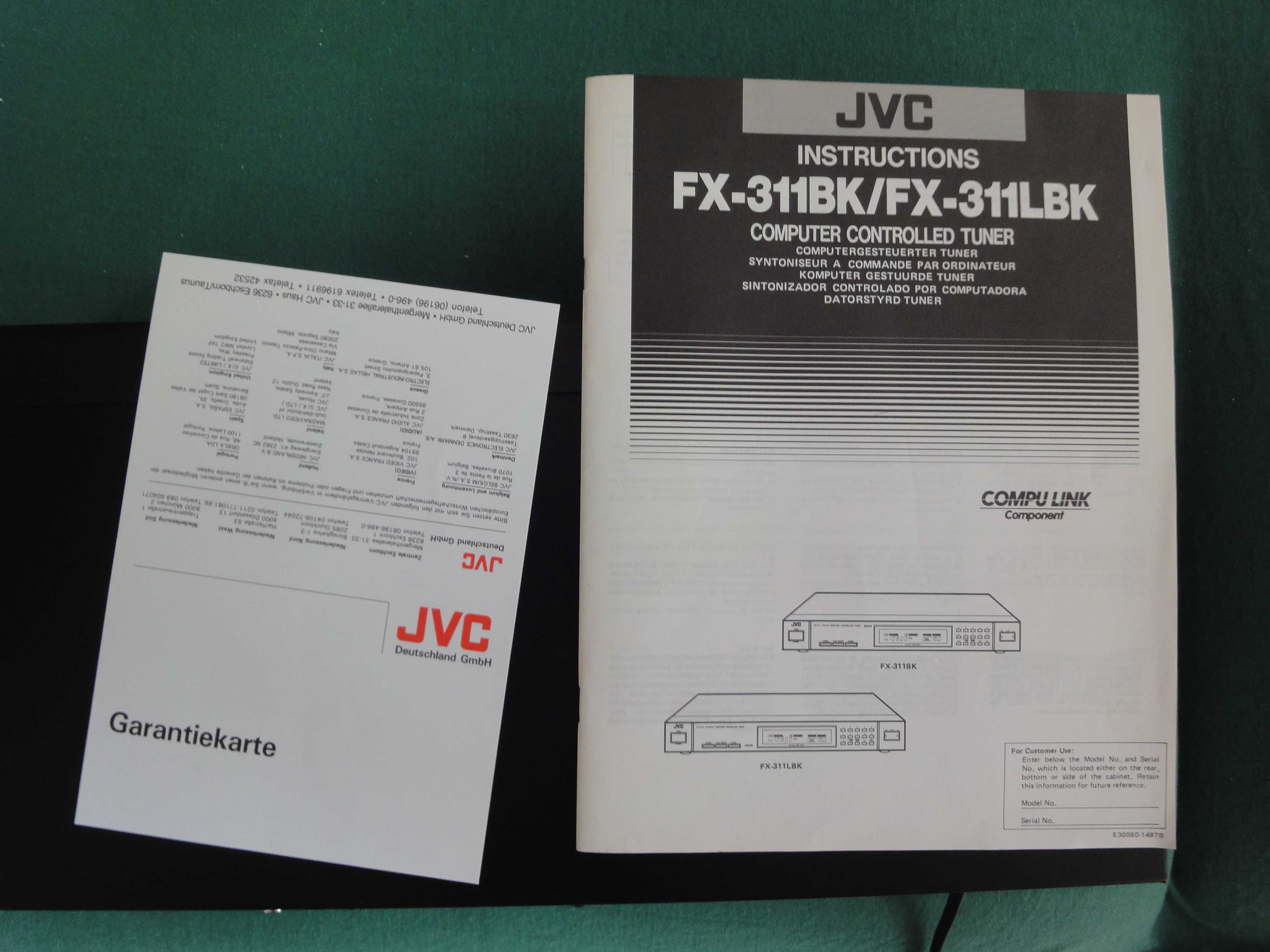 tuner radiowy JVC-uszkodzone