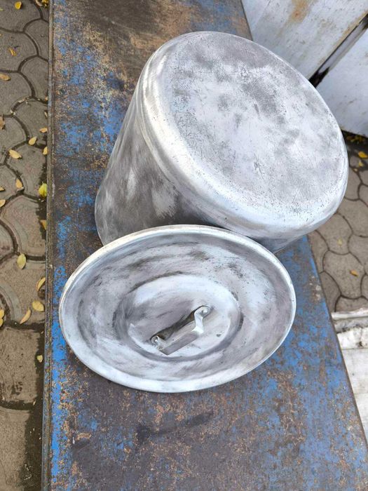 Кастрюля алюминиевая с крышкой на 30 л СССР