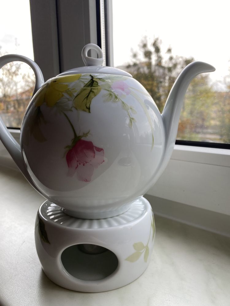 czajnik ceramiczny z podgrzewaczem
