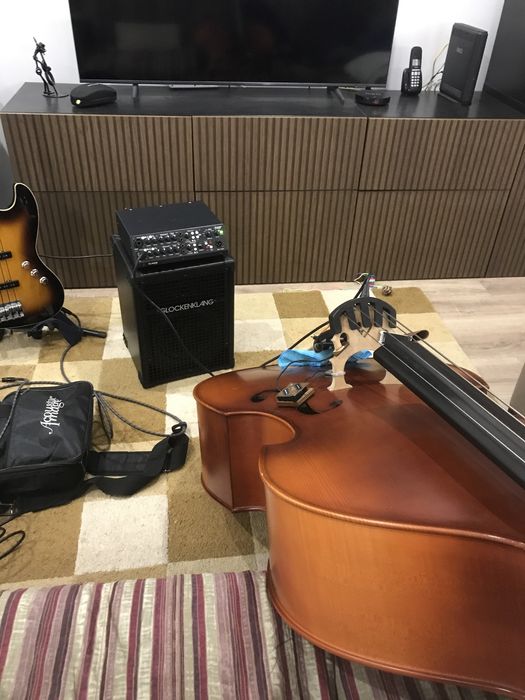 Contrabaixo 3/4  Alemao de madeira Gewa  Europa