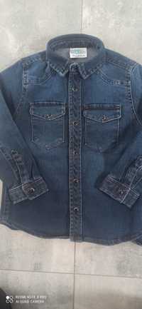Koszula jeans 2 sztuki bliźniaki rozmiar 98