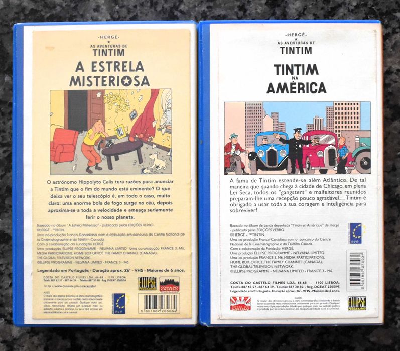 Lote 6 filmes de animação em VHS (Lote 2)