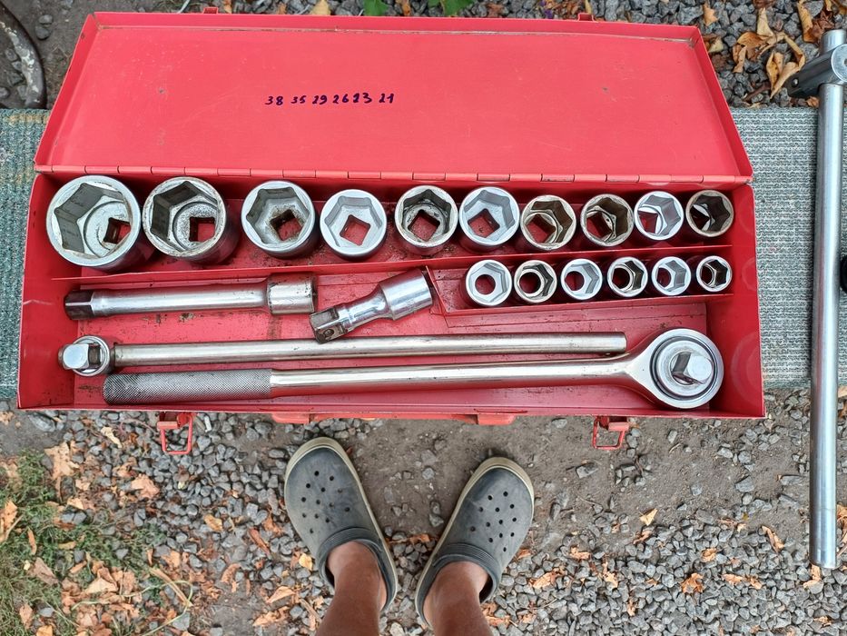 Набір головок грузовий 3/4 Інтертул