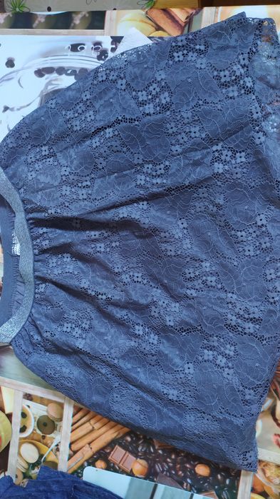 Spódniczka Coccodrillo, 146cm, szara koronka