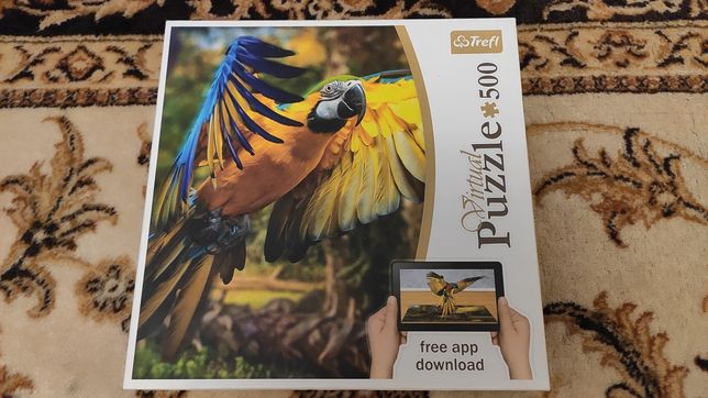 Puzzle Trefl Virtual Puzzle papuga parrot 500 elementów