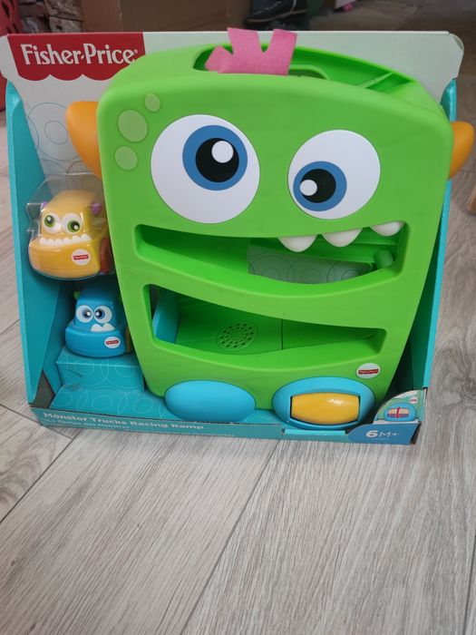 Zabawka monster trucks racing ramp Fisher-Price