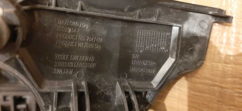 Bagażnik dachowy Thule SlideBar belki 120 cm stopy RapidSystem 754 Kit