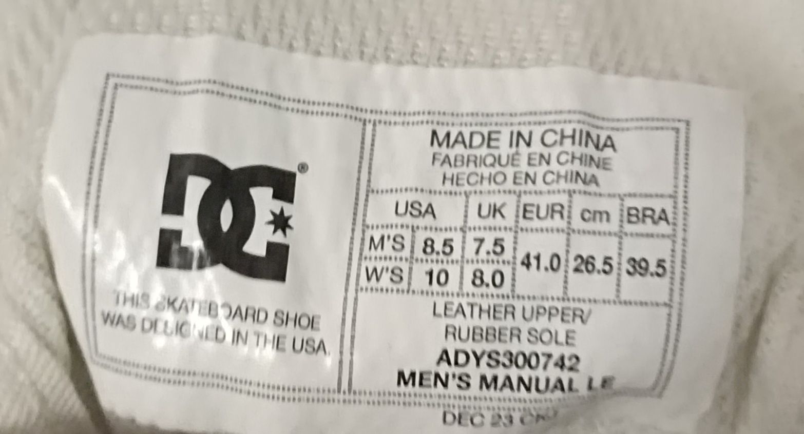 DC Shoes Męskie buty sportowe Manual Le Sneaker