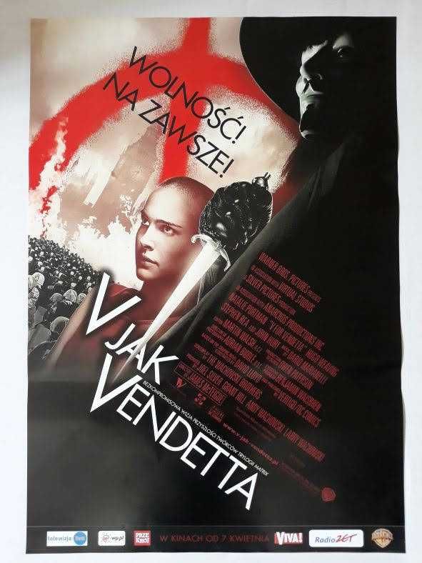 Plakat filmowy oryginalny - V jak Vendetta