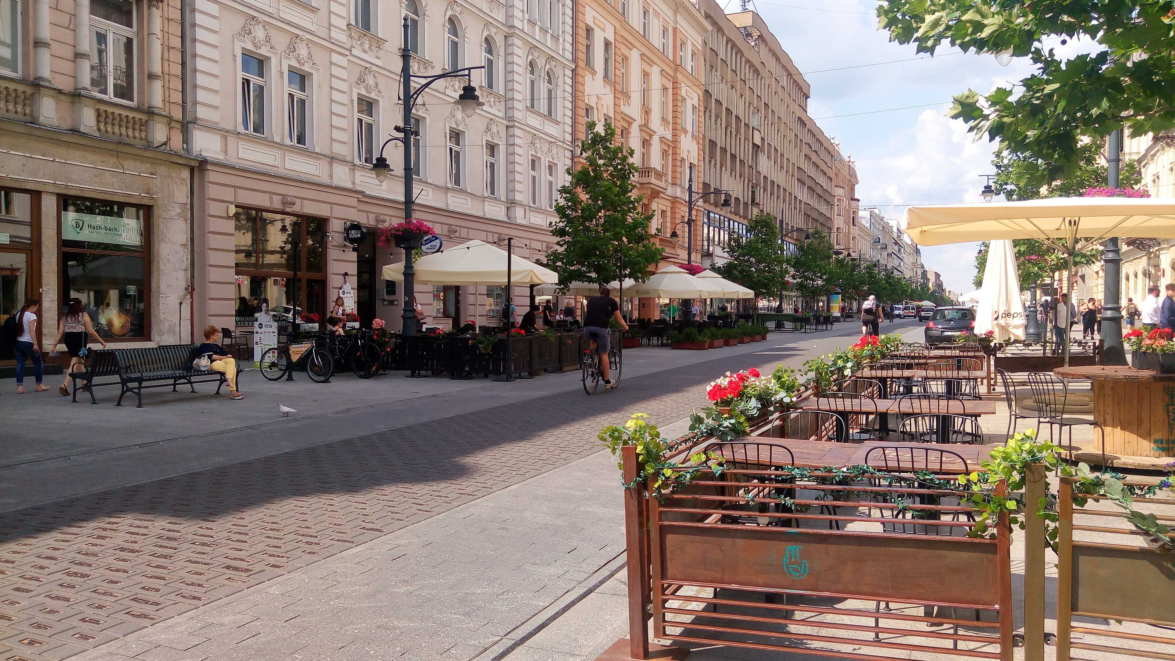 Pokój z widokiem na P. Schillera, 250m od Piotrkowskiej, przy Parku