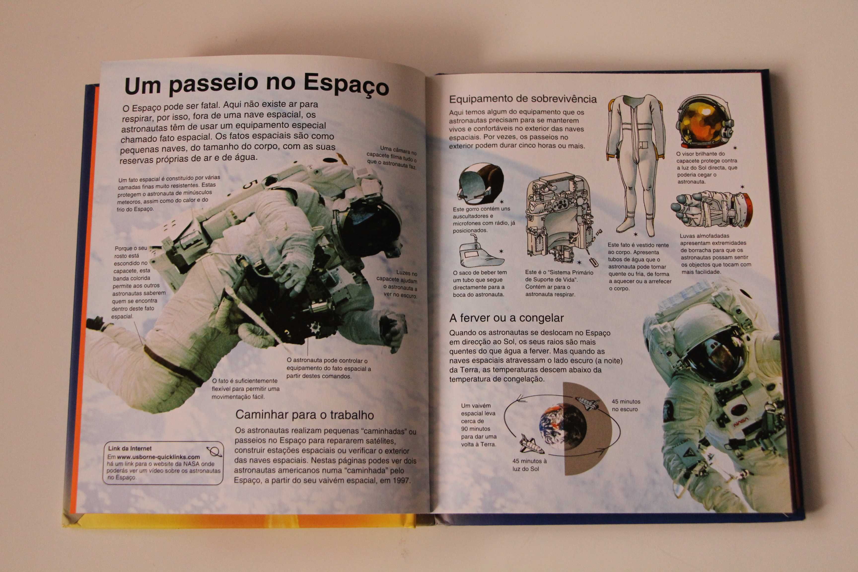 2 Livros infantis - Mini enciclopédia animais/Mini enciclopédia Espaço