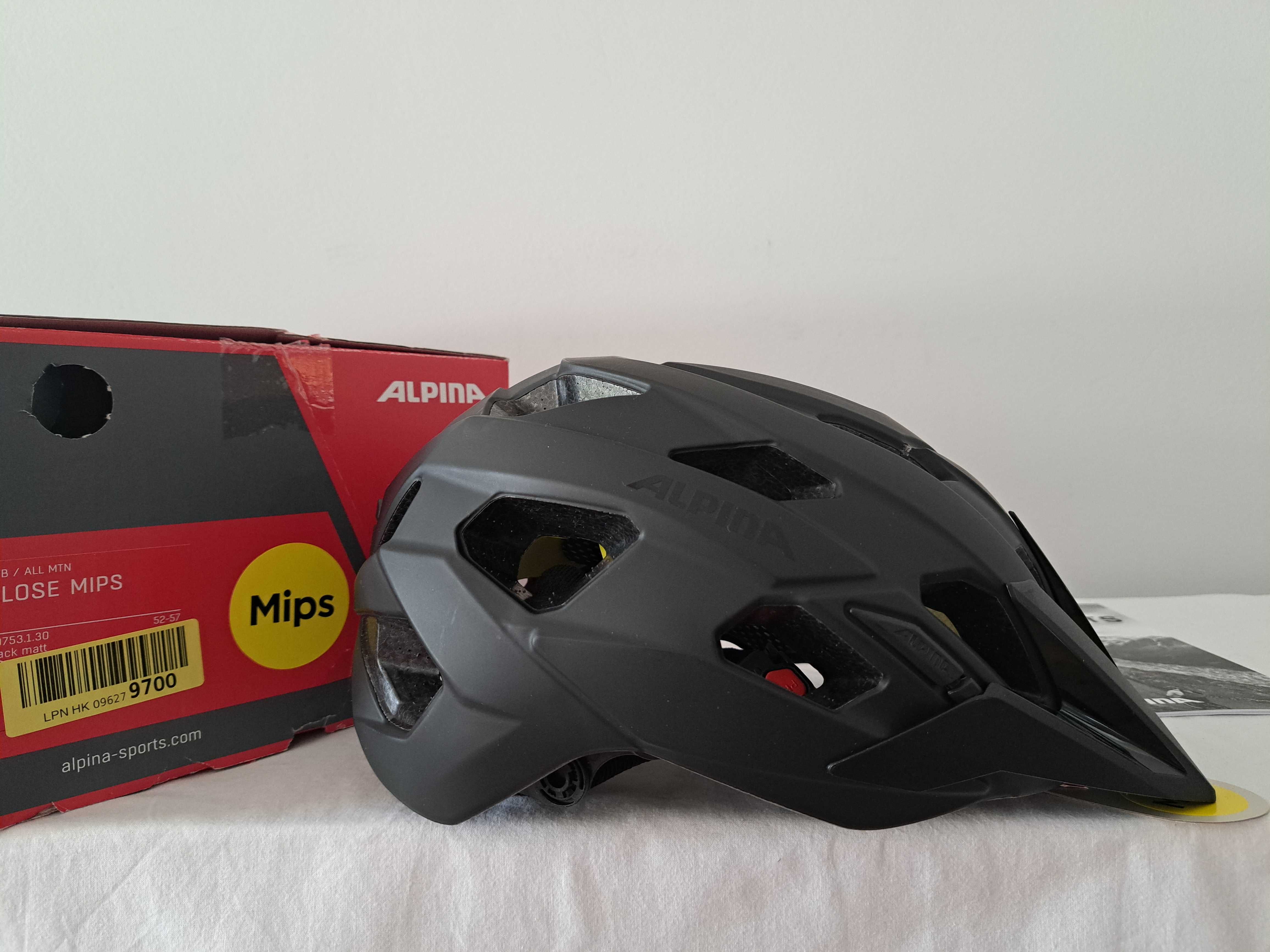 Kask rowerowy Alpina Plose Mips Black Matt M 52-57cm