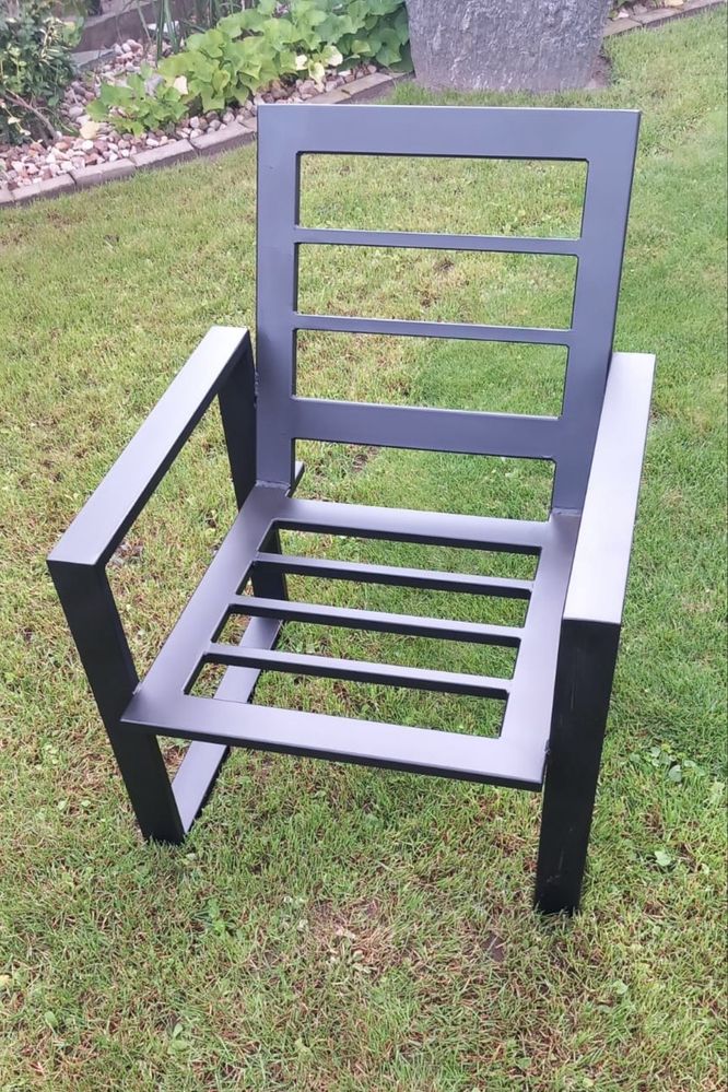 Nowy zestaw stalowych mebli ogrodowych 2 Fotele + Sofa z poduszkami