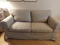 Kanapy Ikea Ektorp szarobeżowe sofa komplet