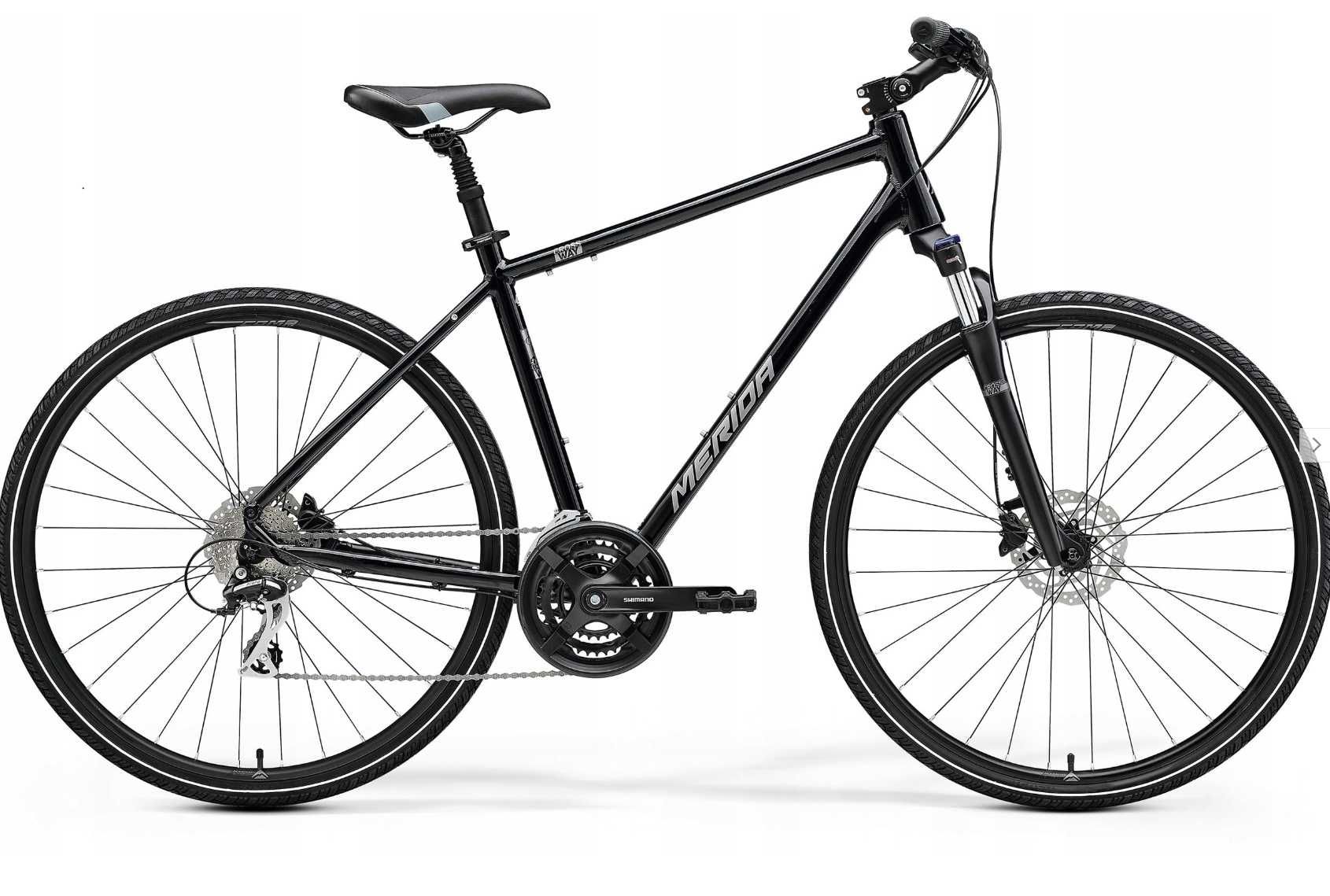 Rower MERIDA CROSSWAY 20 L(55) black(SILVER) acera