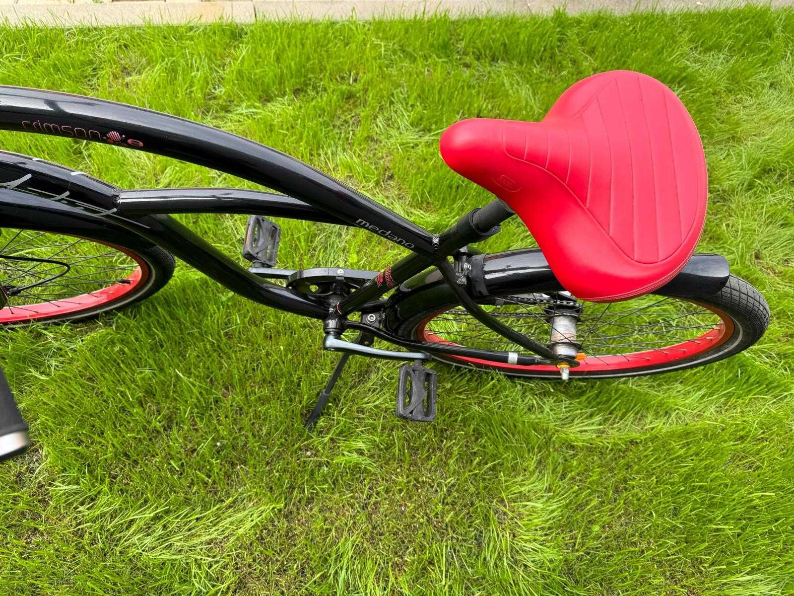 Czarno czerwony rower Medano Artist Crimson