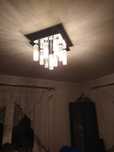 Lampa sufitowa srebrna