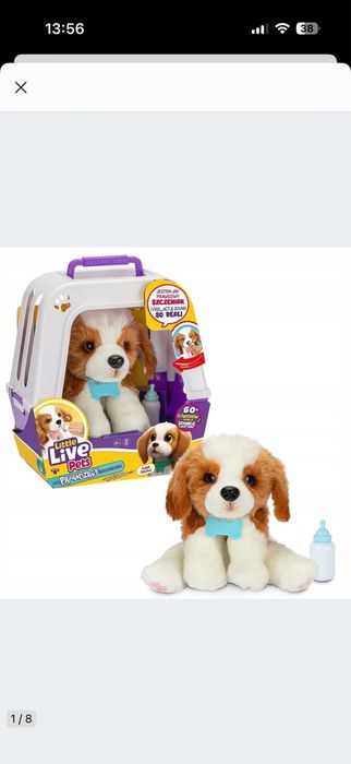 Little Live Pets  Piesek z transporterkiem piesek jak zywy