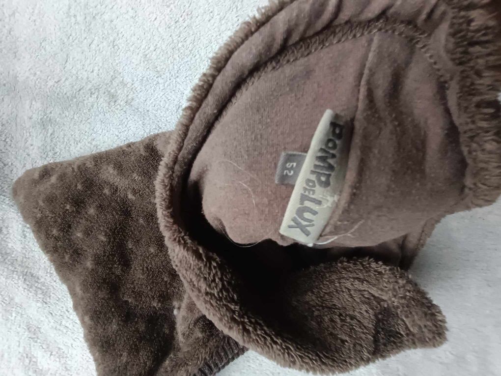 Kominiarka zimowa 52, czapka brązowa