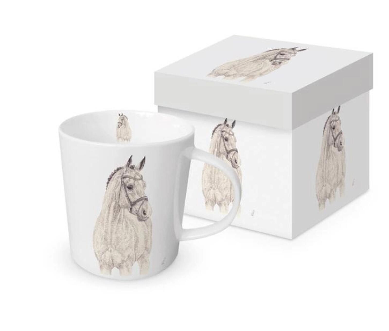 Kubek porcelanowy Koń 350ml oprawa: pudełko