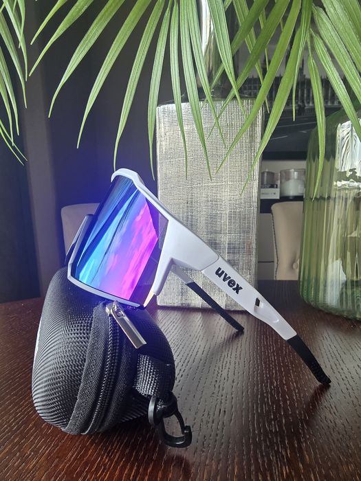 Okulary przeciwsłoneczne White / rowerowe sportowe bieganie MTB