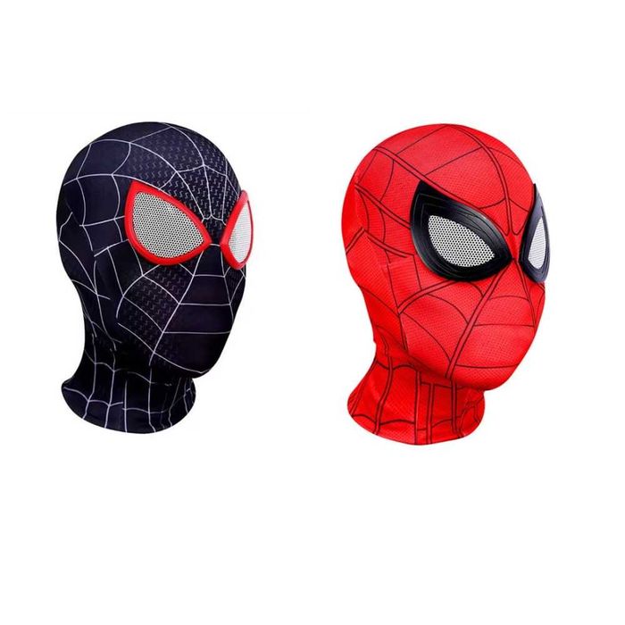 взрослая маска человек паук моралес черный аниматор косплей