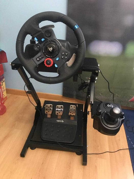 Volante Logitech G29 Driving Force + Suporte + Manete de mudanças
