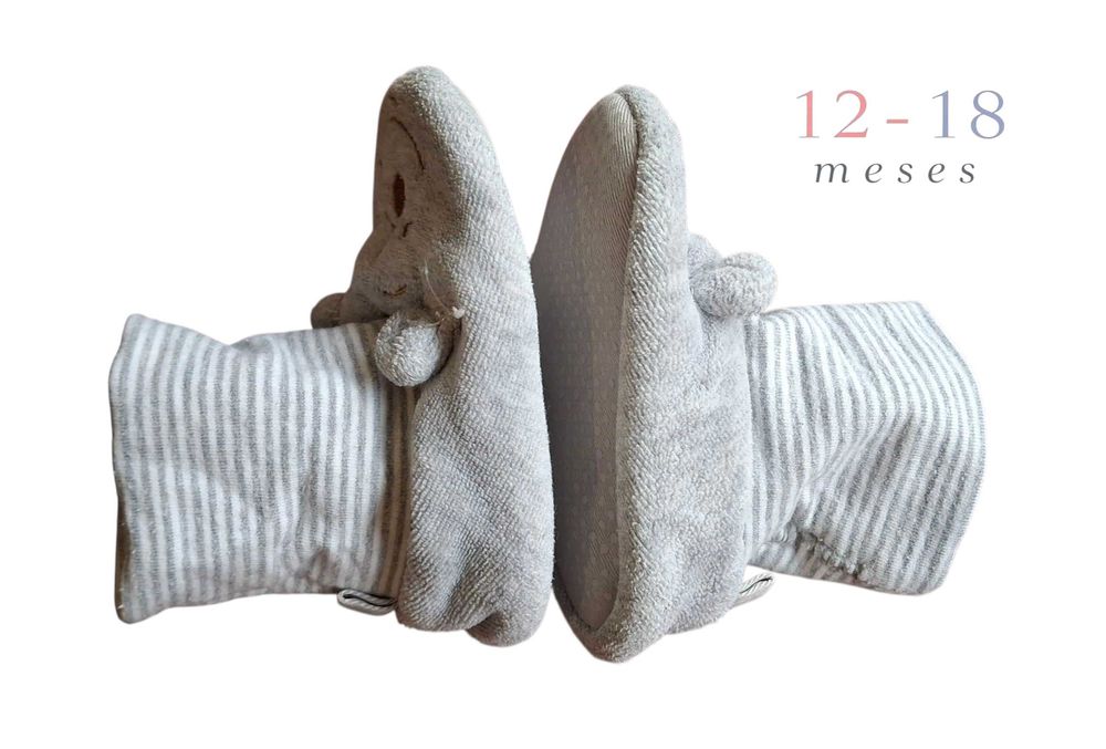 Pantufas Cinzentas Primark 12-18 meses