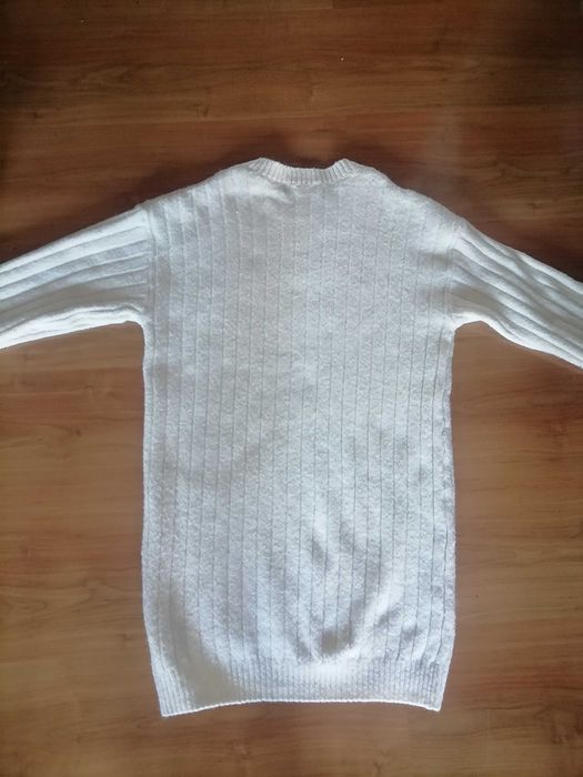 Sukienka dzianinowa H&M rozm 152 ecru