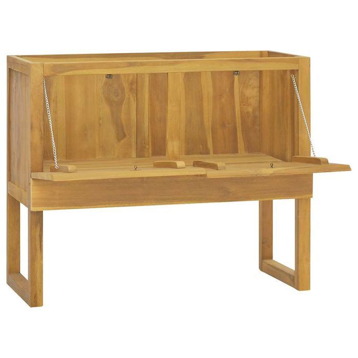 Vidaxl Szafka Łazienkowa, 90X40X75,5 Cm, Lite Drewno Tekowe
