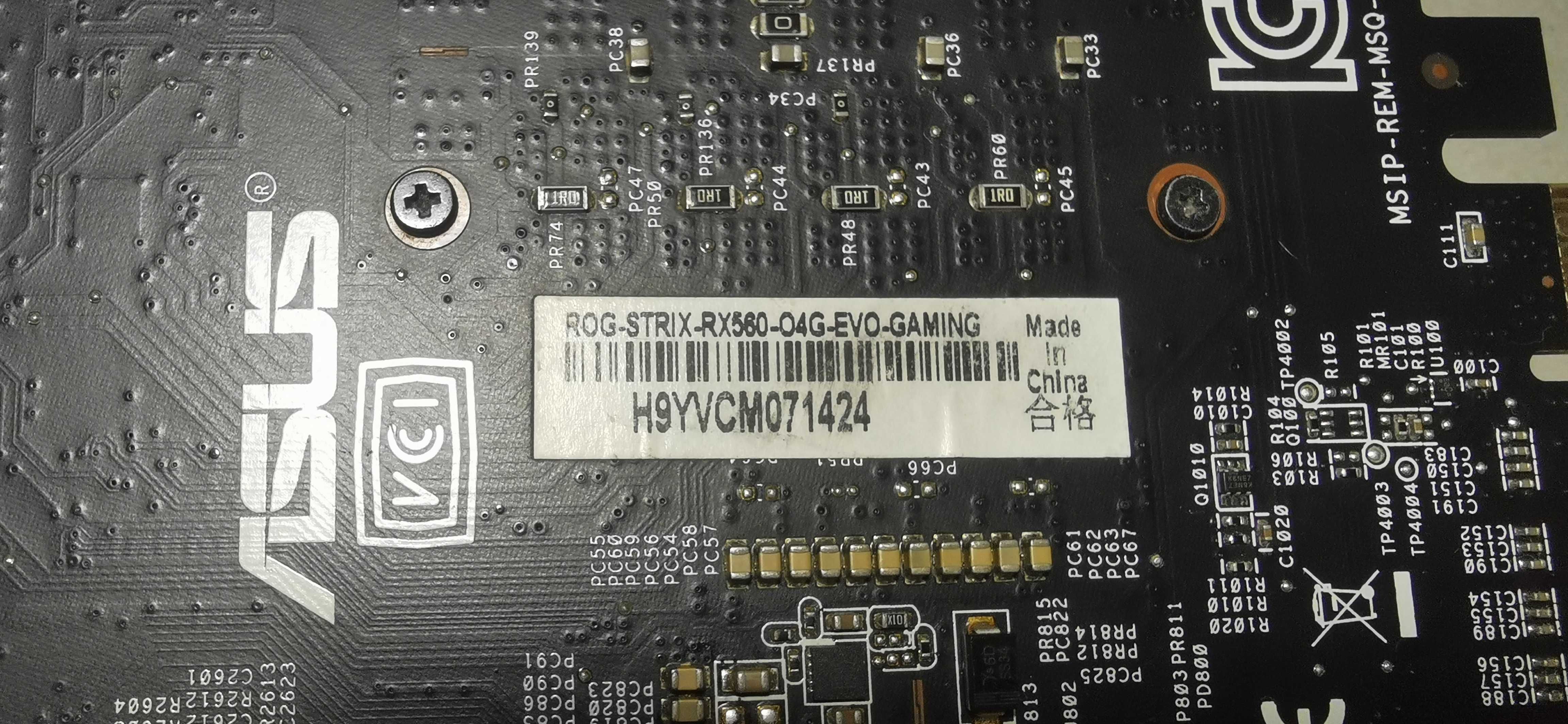 Видеокарта Asus PCI-Ex Radeon RX 560 ROG Strix 4GB GDDR5