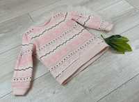 Śliczna różowa bluzka dziewczynka 80 cm