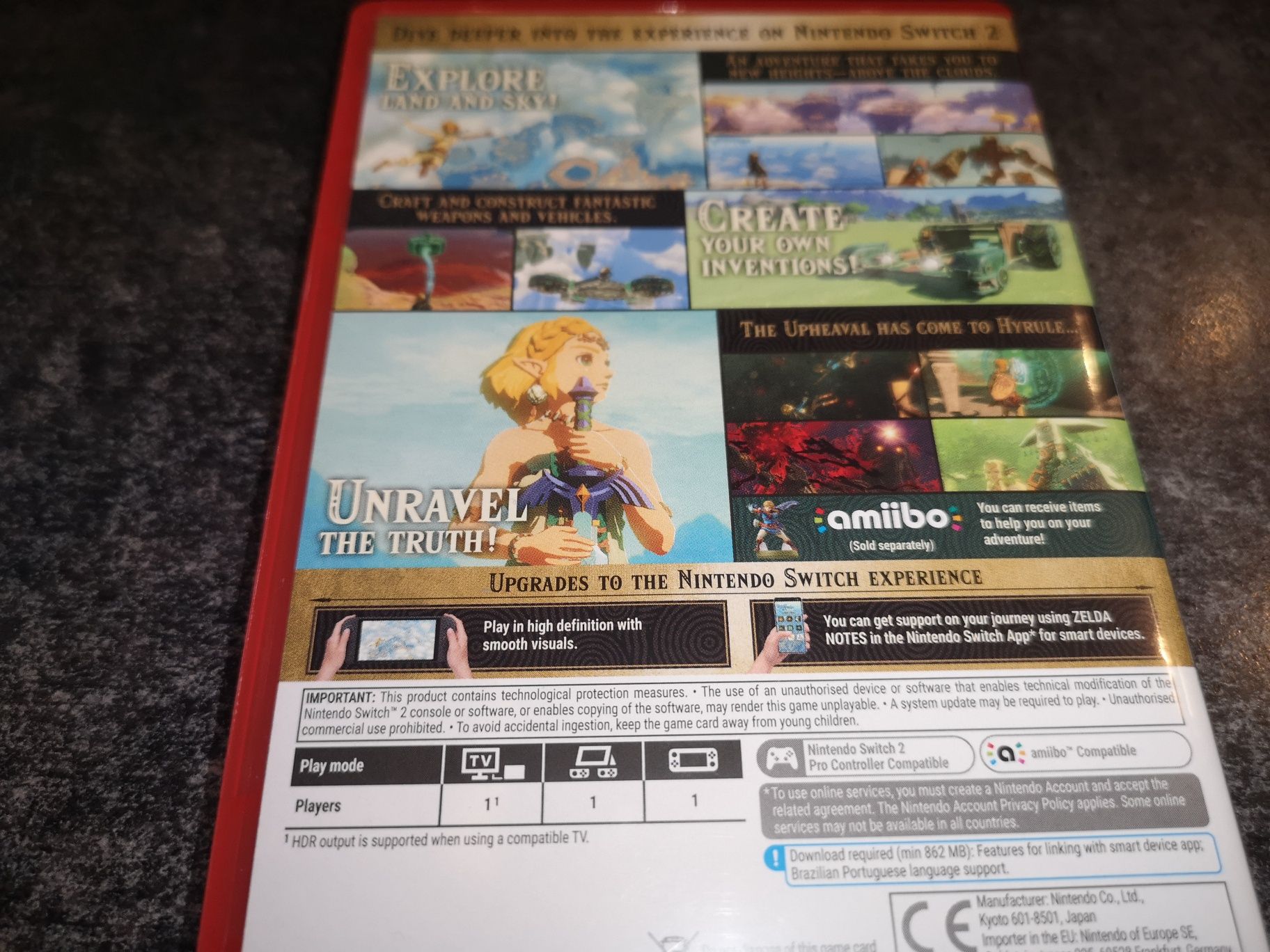 Zelda Tears of Kingdom SWITCH 2 gra ANG (jak nowa) na karcie