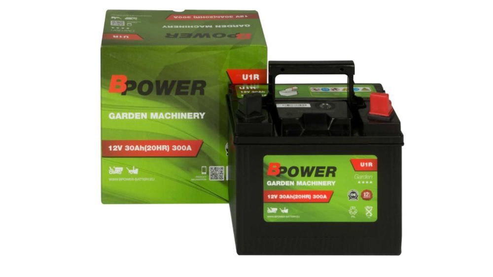 Akumulator BPower Garden U1R 12V 30Ah 300A P+ Prawy Plus