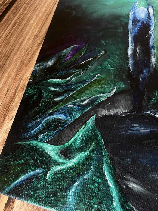 Sauron Sprzedam obraz namalowany ręcznie na płótnie farbami akrylowymi