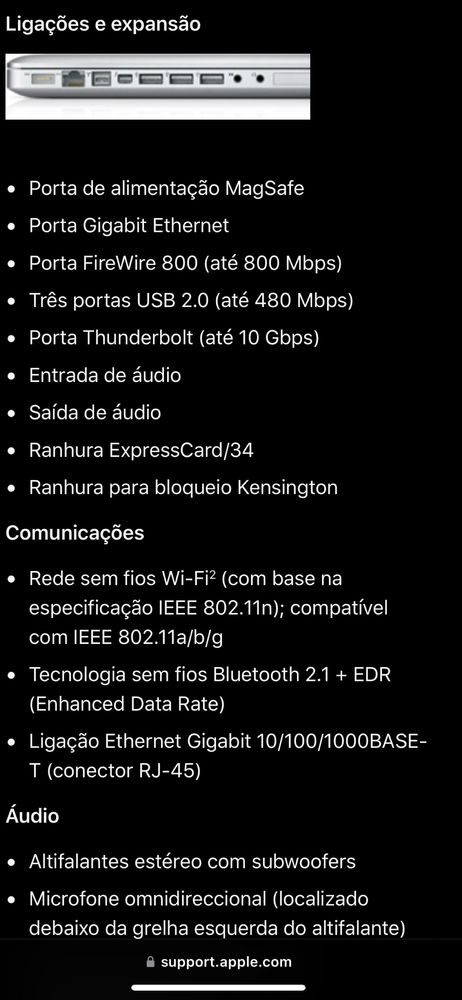 Mackbock pro 17  i7 8GB late 11