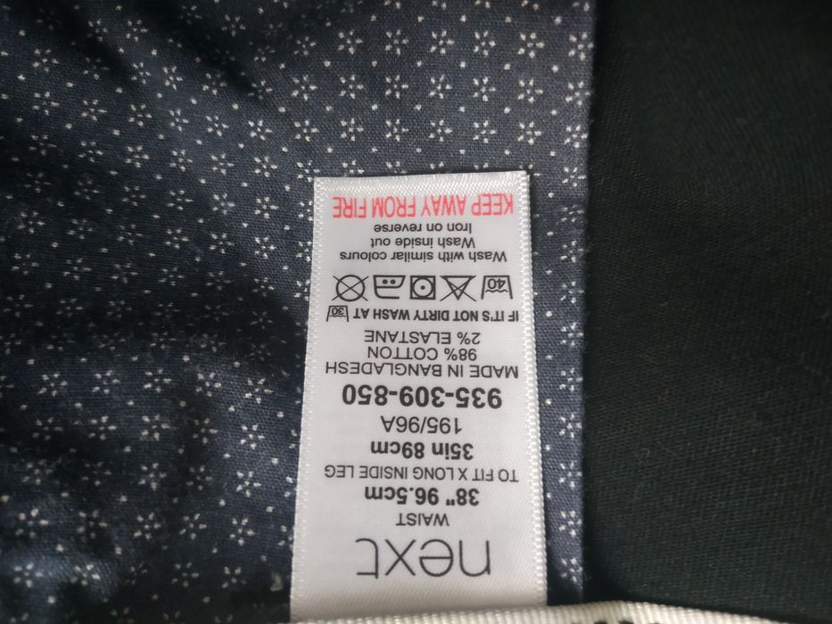 Штаны брюки чиносы Next W38 L36