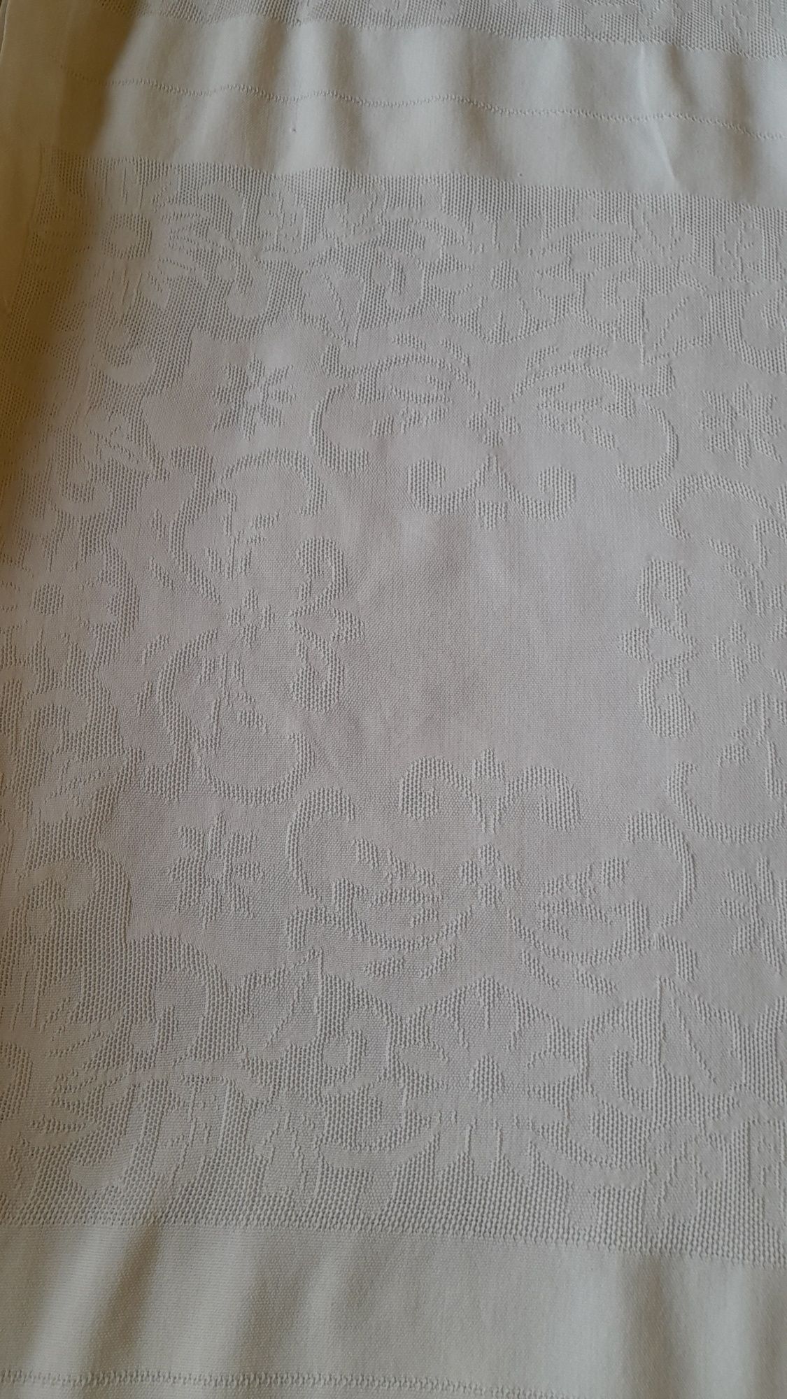 Toalha vintage de mesa em linho e algodão 2,00x1,50 m