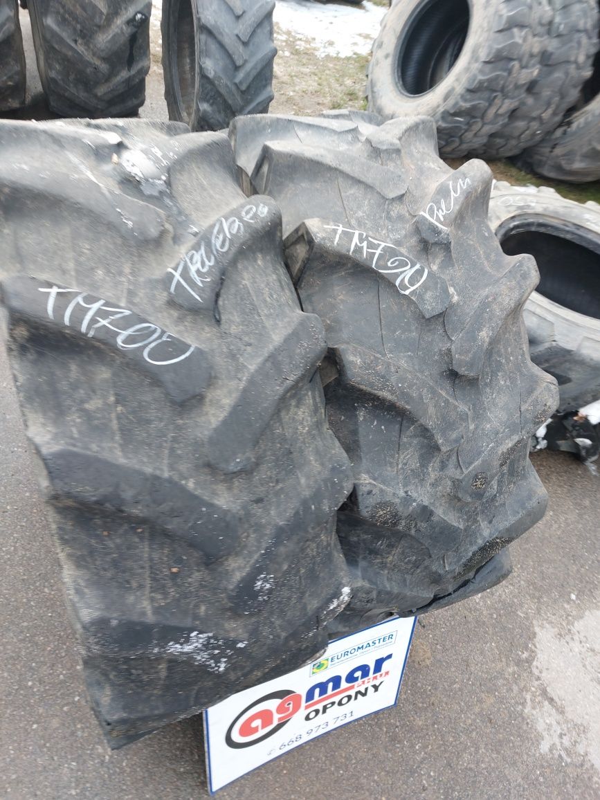320/70R20 Pirelli Trelleborg opony używane rolnicze para