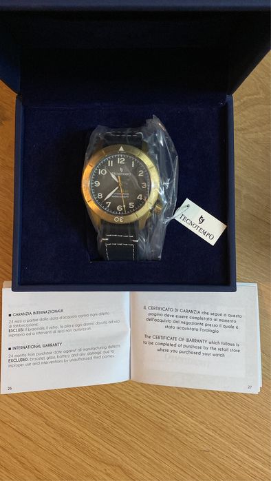 (NOVO/SELADO) Relógio TecnoTempo - “Special Edition Bronze Admiral”