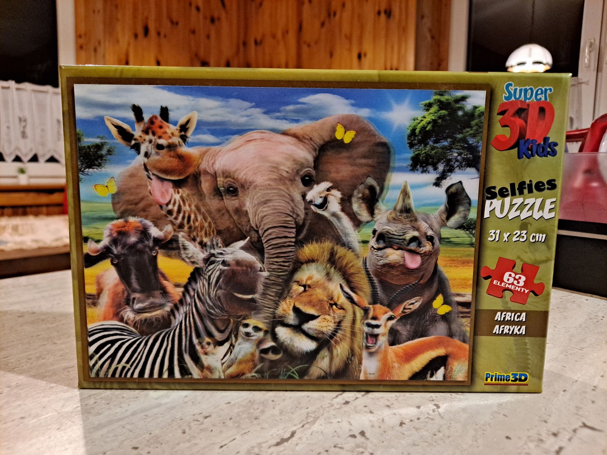 Ukladanka 63 el puzzle 3D dla dzieci